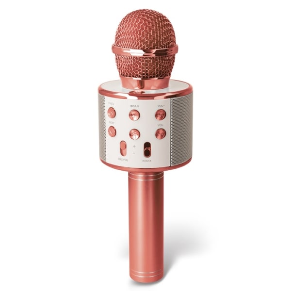 Forever Mikrofon med Bluetooth-högtalare - Roseguld Rosa guld