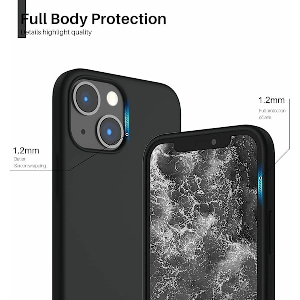 iPhone 14 Pro Max - Silicon TPU Mjuk Skal - Svart Svart