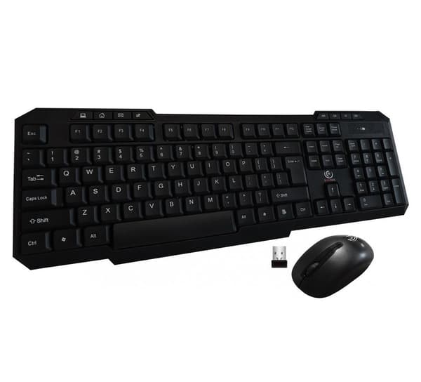 REBELTEC VORTEX Trådlöst set: Tangentbord + Mus - VORTEX Black