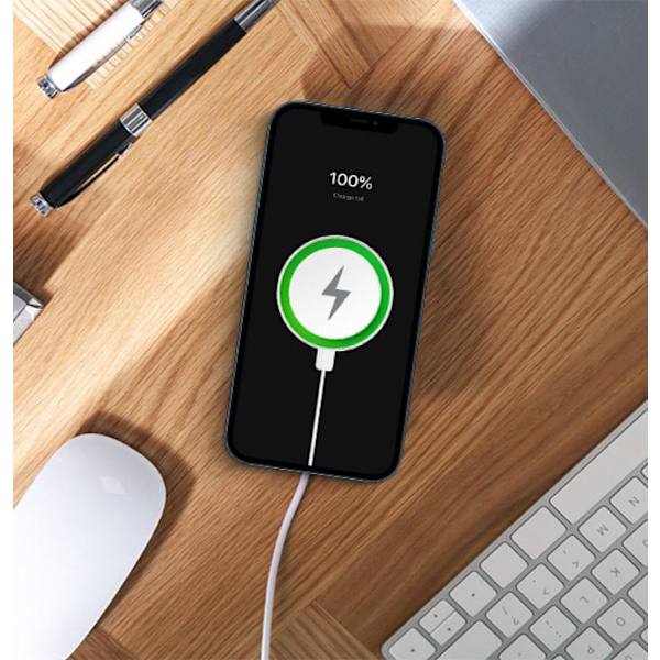 Magnetic 15W MagSafe-kompatibel Trådlös laddare Forever CORE White