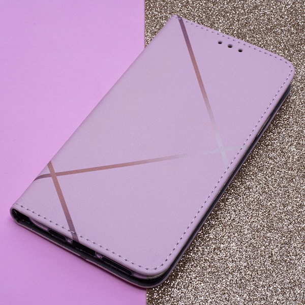 Samsung Galaxy A23 5G - Smart Trendy Mobilplånbok - Linear Rosa multifärg