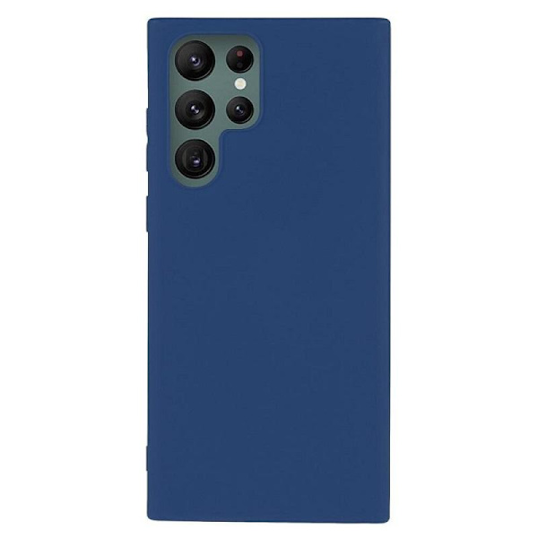 Samsung Galaxy S23 Ultra - Matt TPU Mjuk Skal - mörkblå Mörkblå