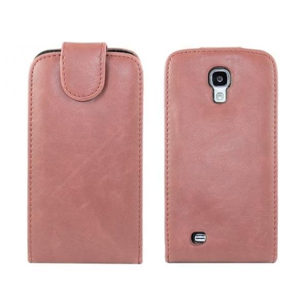 Samsung Galaxy S4 - DeLuxe Leather Fodral - Rosa Rosa