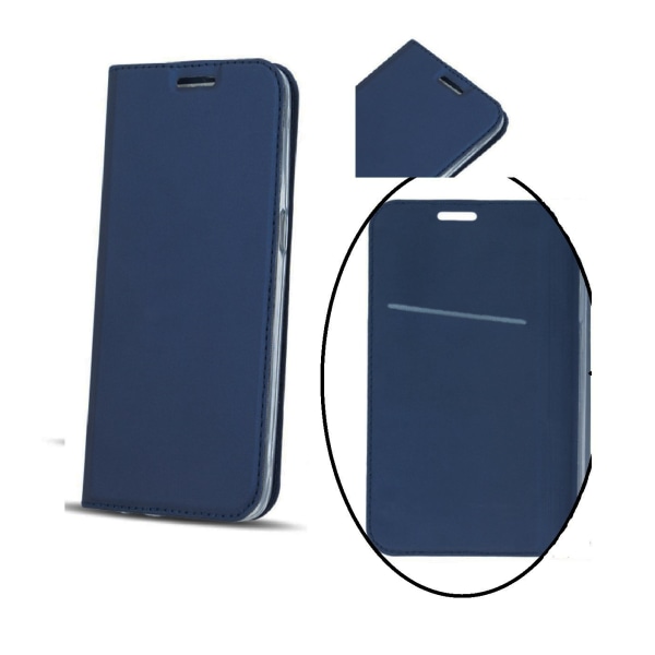 iPhone 7/8 - Smart Premium Flip Case Mobilpung - Mørkeblå Dark blue