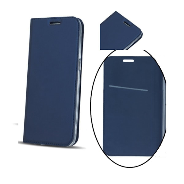 iPhone 7/8 - Smart Premium Flip Case Mobilpung - Mørkeblå Dark blue