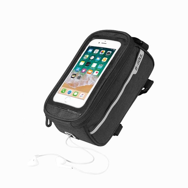 Mobiltelefonholder til MC, knallert, Cykel Vandtæt Universal -XL Black