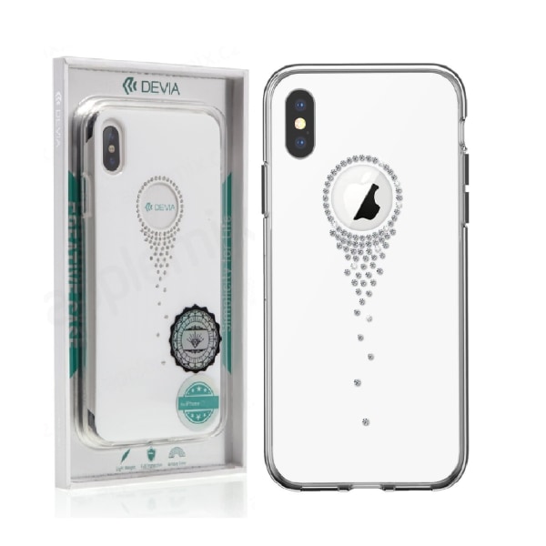 iPhone XR - DEVIA Angel Tears Series TPU Skal - Vit Transparent