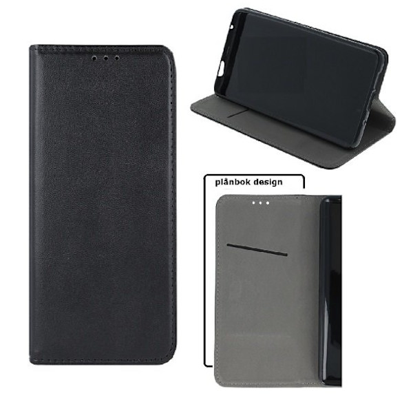 iPhone X / XS - Smart Magnetic Flip Case Mobilplånbok - Svart Svart