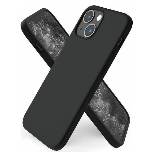 iPhone 15 - Matta TPU-pehmeä kansi - musta Black