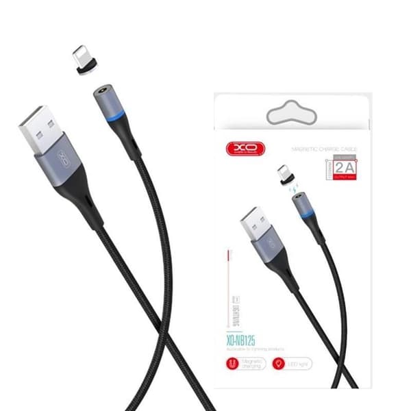 iPhone Magnetic Lightning 2Amp Laddningskabel -100cm Black