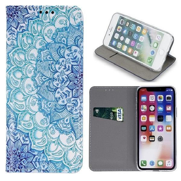 iPhone 11 Pro - Smart Trendy Winter Mobilplånbok Blue