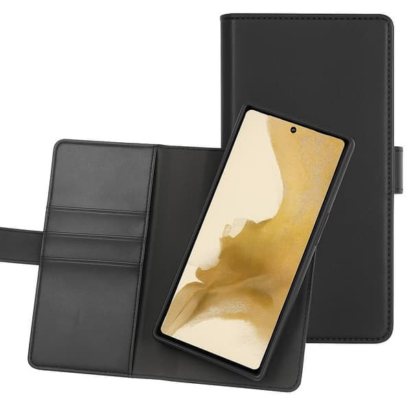 Xiaomi Redmi Note 14 - Essentials Ekoläder 2-i-1 Löstagbart Plånboksfodral Svart Black