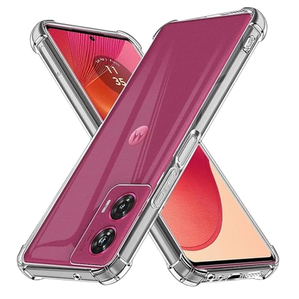 Motorola Edge 50 Fusion - Bumper Extra Stöttåligt Slim Skal Transparent