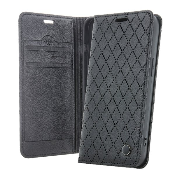 Samsung Galaxy A15 / A15 5G - Smart Caro Mobilplånbok Svart Black