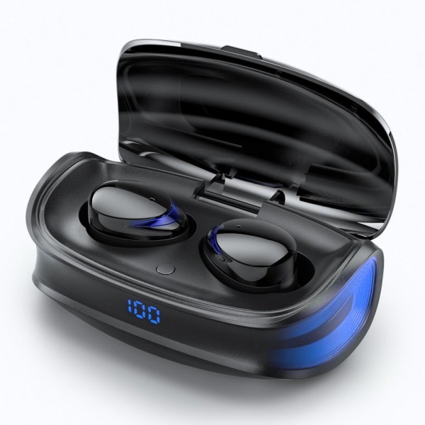 TWS Bluetooth V5.0 langattomat kuulokkeet DEVIA JOY Game - musta Black