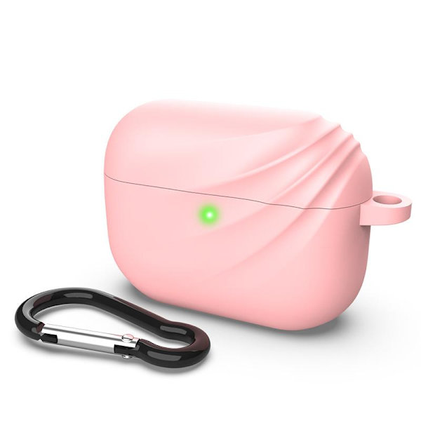 DEVIA Silikon laddningsfodral för AirPod Pro Med Krok - Rosa Rosa