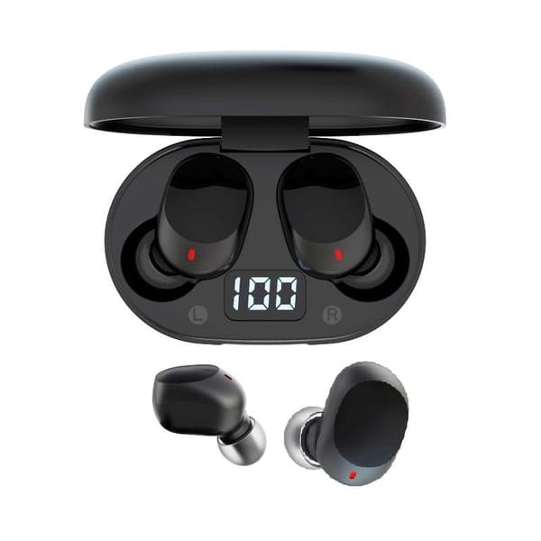 Langattomat DEVIA JOY TWS Bluetooth V5.0 -kuulokkeet latauslaatikolla Black