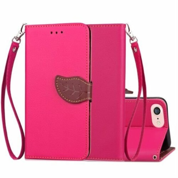 iPhone 7/8 - Löf Flip Case Mobiililompakko - Vaaleanpunainen Pink