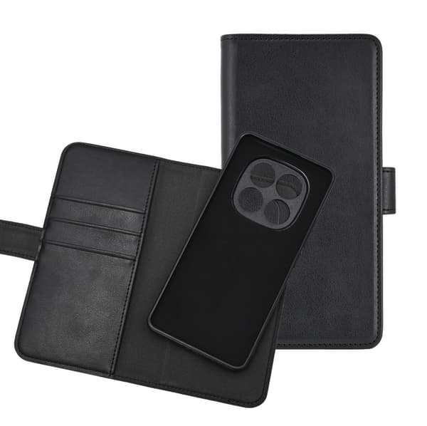 Xiaomi Redmi Note 14 Pro - Essentials Ekoläder 2-i-1 Löstagbart Plånboksfodral Svart Black