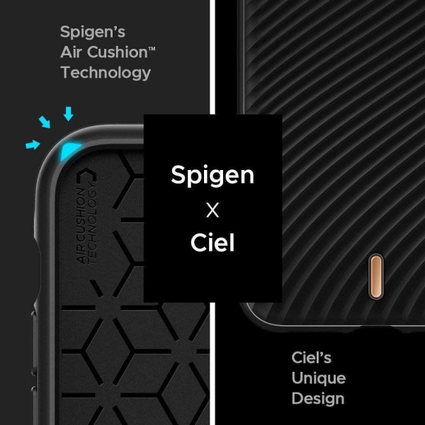 iPhone 11 Pro Max - SPIGEN Ciel Wave Shell Cover - Sort Black