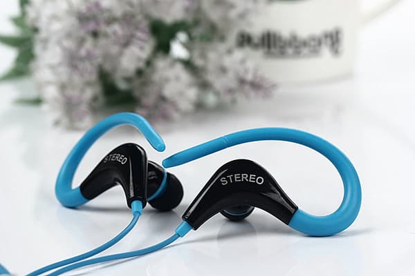 Actrail Stereo Sporthörlurar med Mikrofon Samtalskontroll -Blå Blue