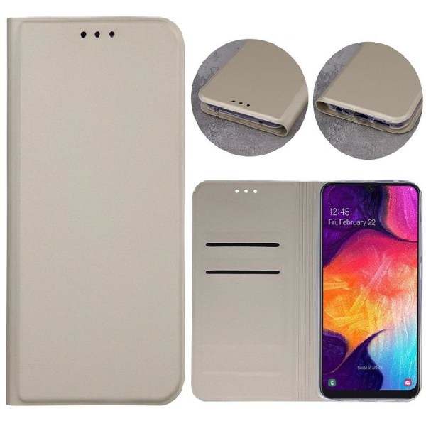 Moto G9 Play / Moto E7 Plus - Smart Skin Mobile Wallet - Guld Gold