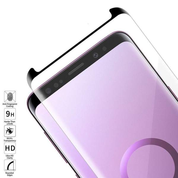 Samsung Galaxy S9 Plus - 5D Premium 9H Härdat Glas Transparent