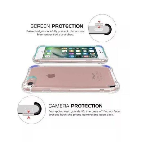 iPhone 7 Plus / 8 Plus - Bumper Extra Stöttåligt Skal Transparent