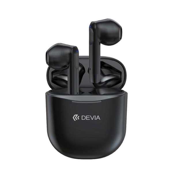 DEVIA TWS Joy BT 5.0 Stereo Hörlurar med laddbox - Svart Black