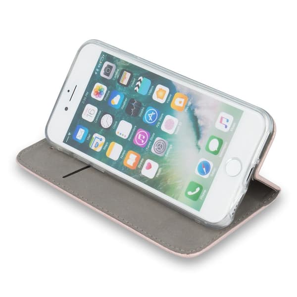 Xiaomi Redmi Note 8T - Smart Magnetic Mobilplånbok - Rosaguld Rosa guld