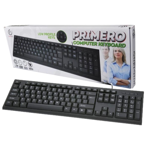 REBELTEC PRIMERO USB-stik Kablet tastatur Black