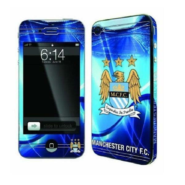Officiella FC Skins För iPhone 4/4s - Manchester City FC Blue