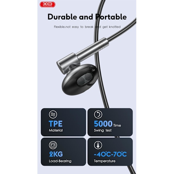 Kompatibel iPhone in-ear hörlurar, iPhone X/11/12/13/14 - Svart Svart