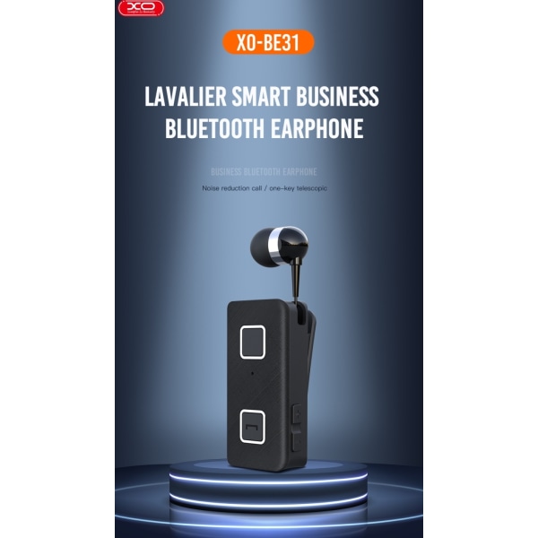 XO LAVALIER Smart Business Bluetooth-hovedtelefoner. Black