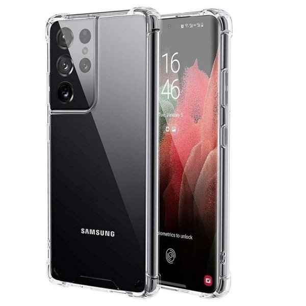 Samsung Galaxy S22 Ultra 5G Bumper Ekstra stødfast blødt cover Transparent