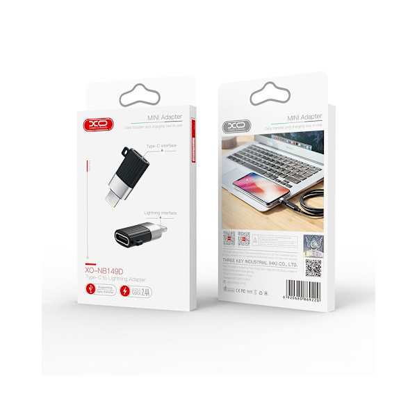 USB-C / Typ-C till Lightning Adapter - Laddning / Dataöverföring Black