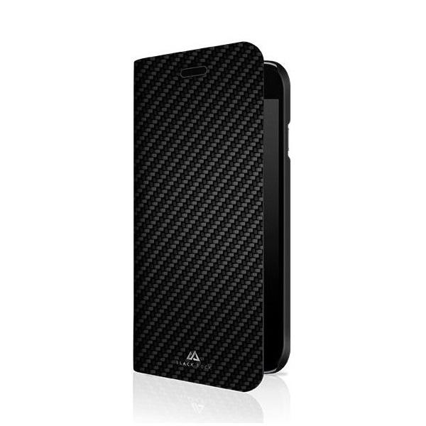 iPhone 6 / 6s Black Rock Flex Carbon Booklet Mobilplånbok Svart