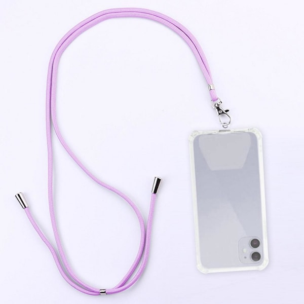 Universal Crossbody Nylon Patch Neck Strap Lanyards Rope för Mob Isblå