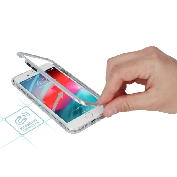 Samsung Galaxy S10 Plus - Magneettinen kotelo - hopea Transparent