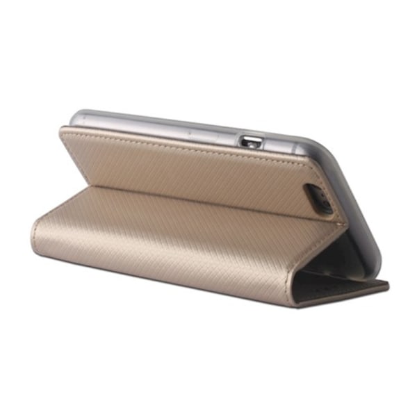 Sony Xperia M5 - Smart Magnet Case Mobiililompakko - Kulta Gold