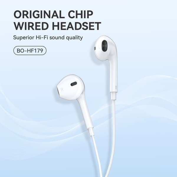 Kompatibel iPhone in-ear hörlurar, iPhone X/11/12/13/14 - Vit Vit