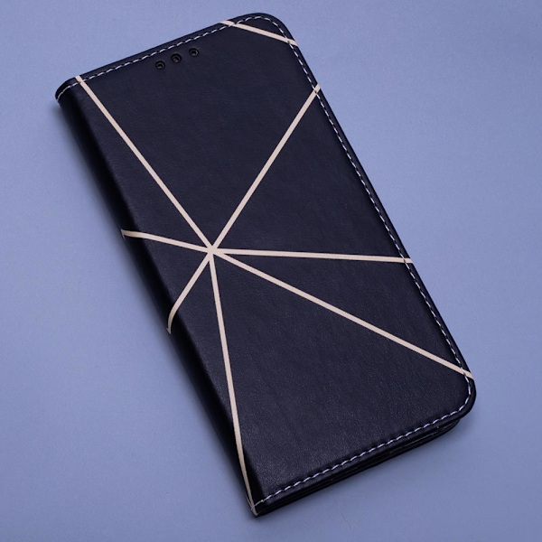Samsung Galaxy A22 5G - Smart Trendy Mobilplånbok Linear Svart Multicolor