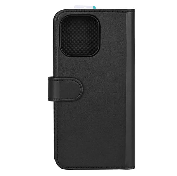 iPhone 14 Pro Max - Essentials Ekoläder 2-i-1 Löstagbart Plånboksfodral Svart Svart