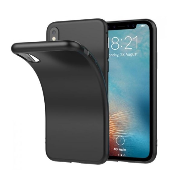 iPhone XR - Matt TPU Mjuk Skal - Svart Svart