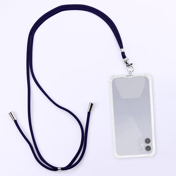 Universal Crossbody Nylon Patch Neck Strap Lanyards Rope för Mobile Marine blue