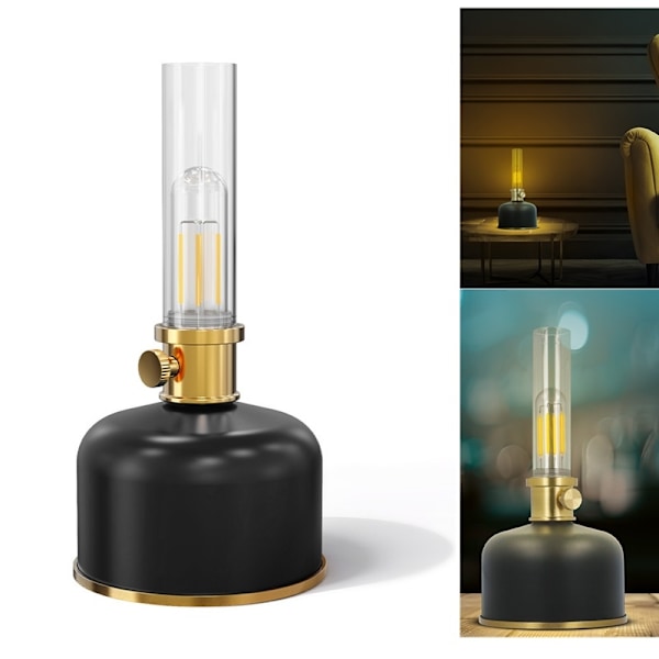 Retro Old Lanterns LED-lampa med 2 000 mAh batteri Forever FLR-25 Black