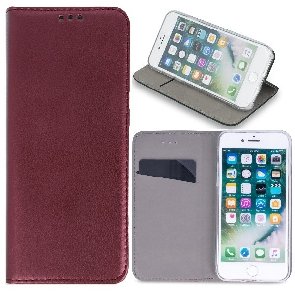 Samsung Galaxy A35 5G - Smart Magnetic Mobile Wallet vinrød Wine red