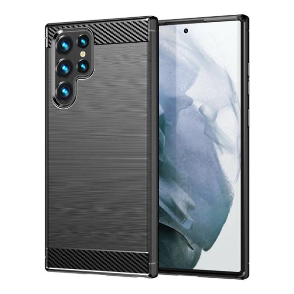 Samsung Galaxy S22 Ultra 5G - Flex Carbon Soft Cover - Sort Black