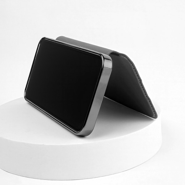 iPhone 13 Pro Max - Smart Chrome Mag -mobiililompakko - musta Black