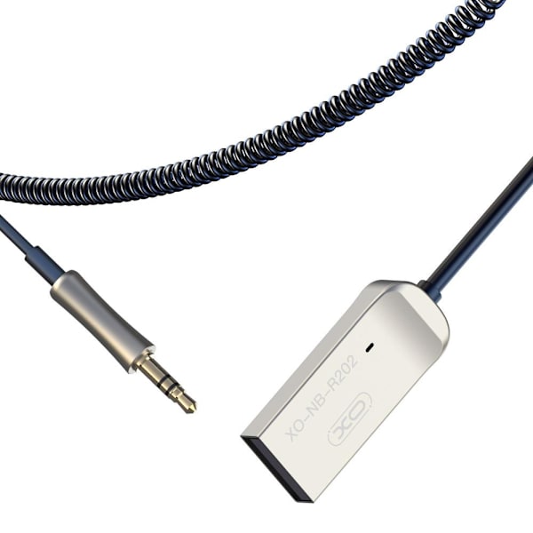 XO USB Bluetooth Sändare Bil AUX 3,5mm Adapter Black